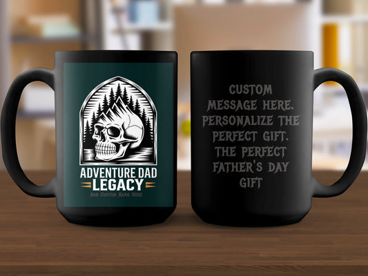 Adventure Dad Legacy Skull Custom Father's Day Mug product
