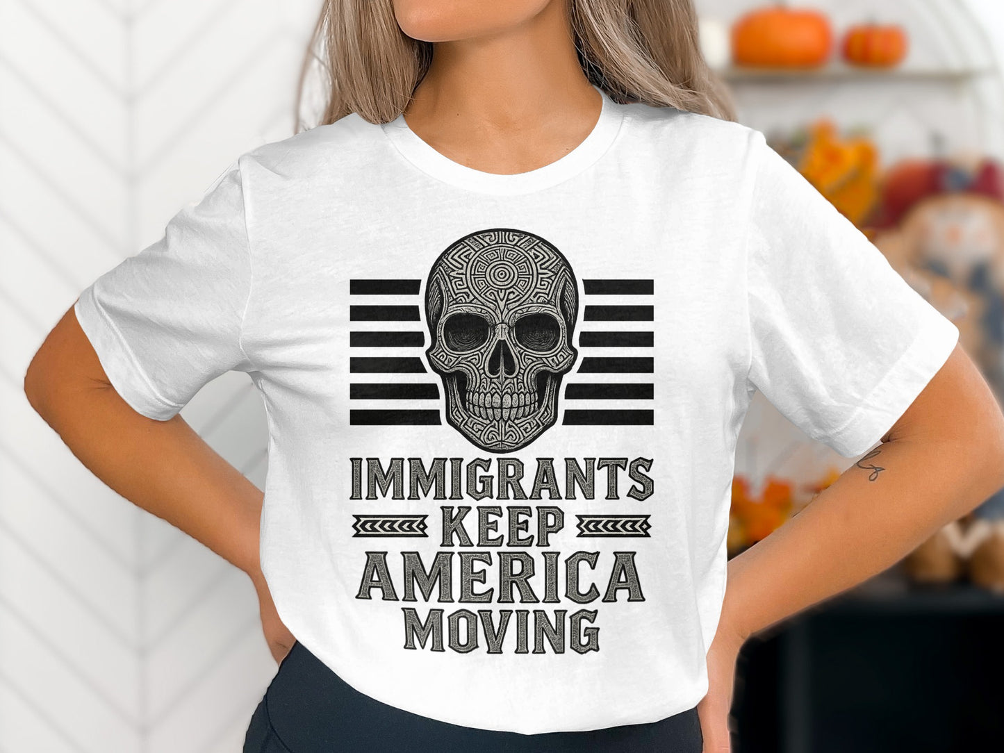Immigrants Keep America Moving Graphic Tee