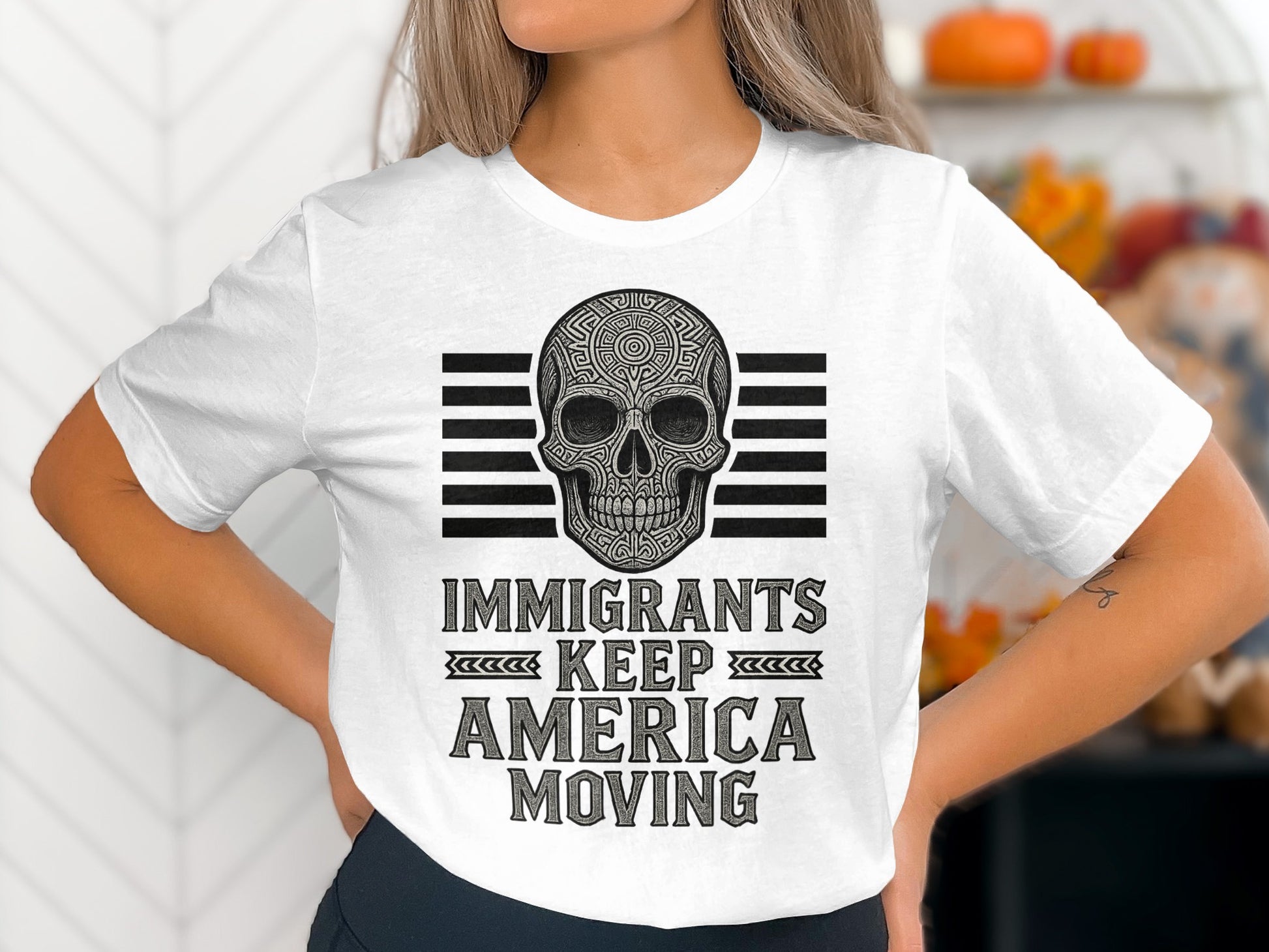Immigrants Keep America Moving Graphic Tee