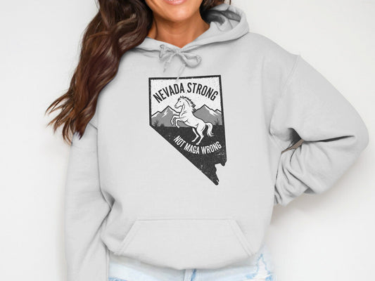 Nevada Strong Not Maga Wrong Hoodie product