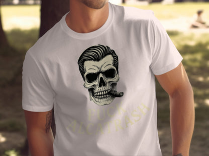 Skull Smoking Cigar F*ck Alcatrash T-shirt product