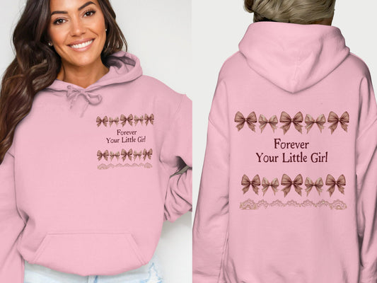Forever Your Little Girl Pink Hoodie product