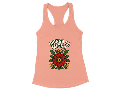 Chinga La Migra Bold Statement Women's Tank Top product