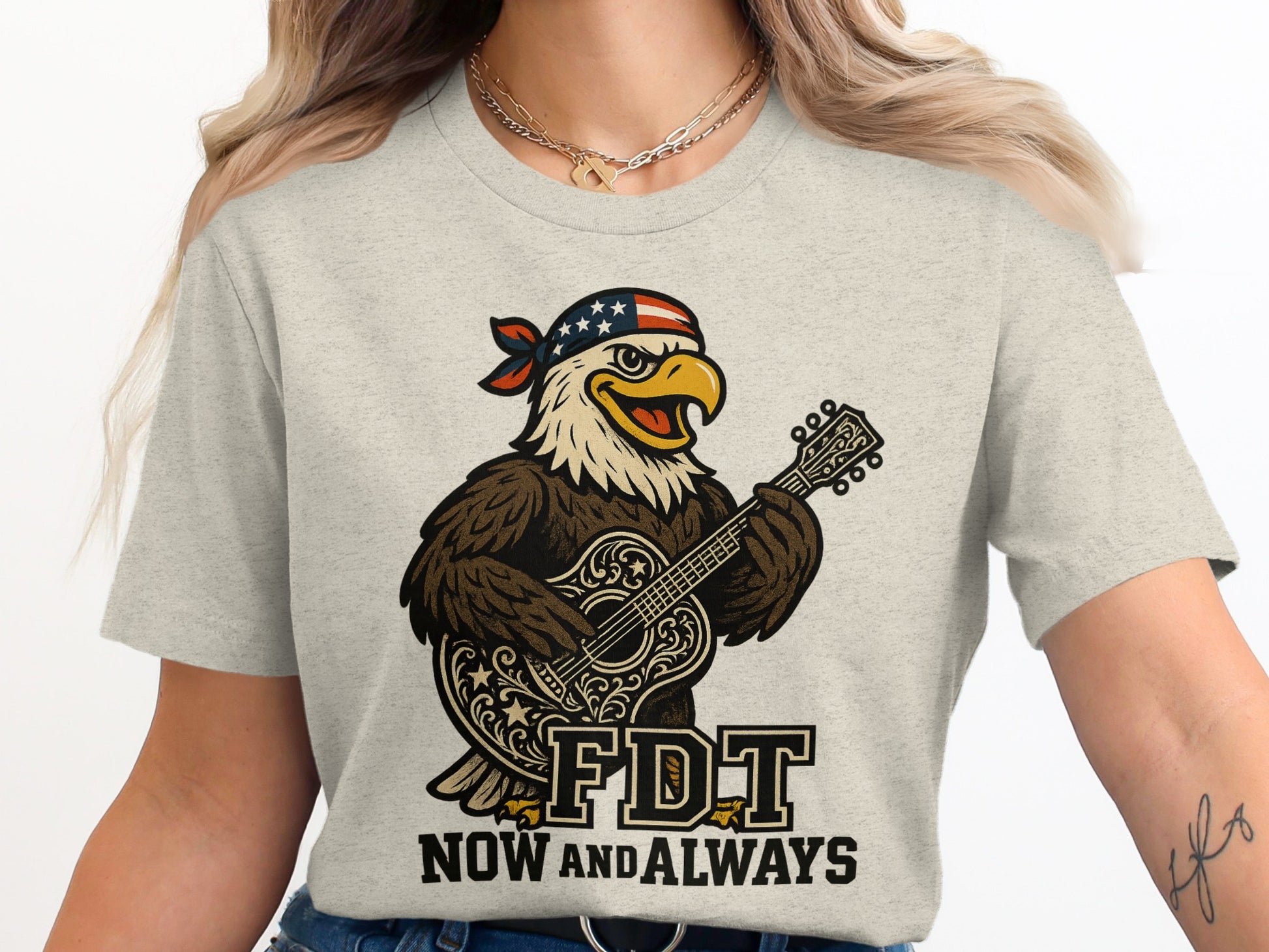 FDT Now And Always Bald Eagle Graphic T-shirt product type