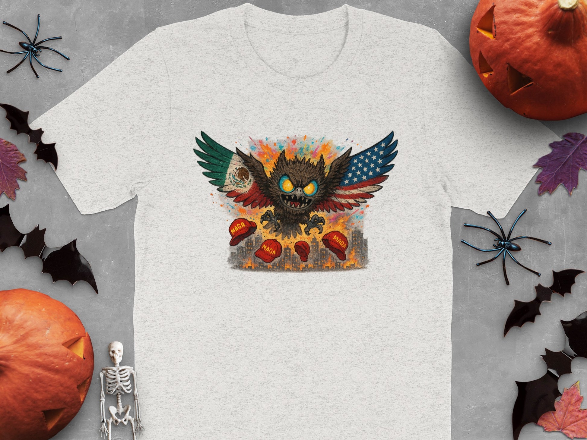 Fierce Halloween Pumpkin King Creature Design T-shirt product