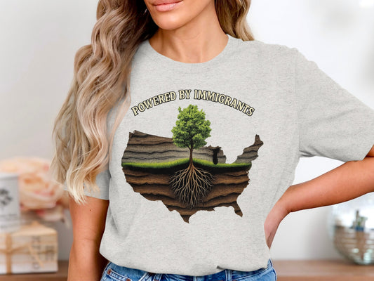 Powered by Immigrants Graphic Tee Shirt product type