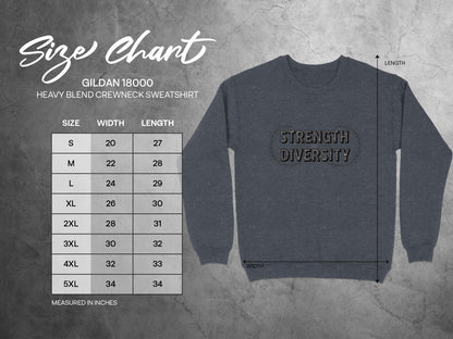 Strength Diversity Heavy Blend Crewneck Sweatshirt product