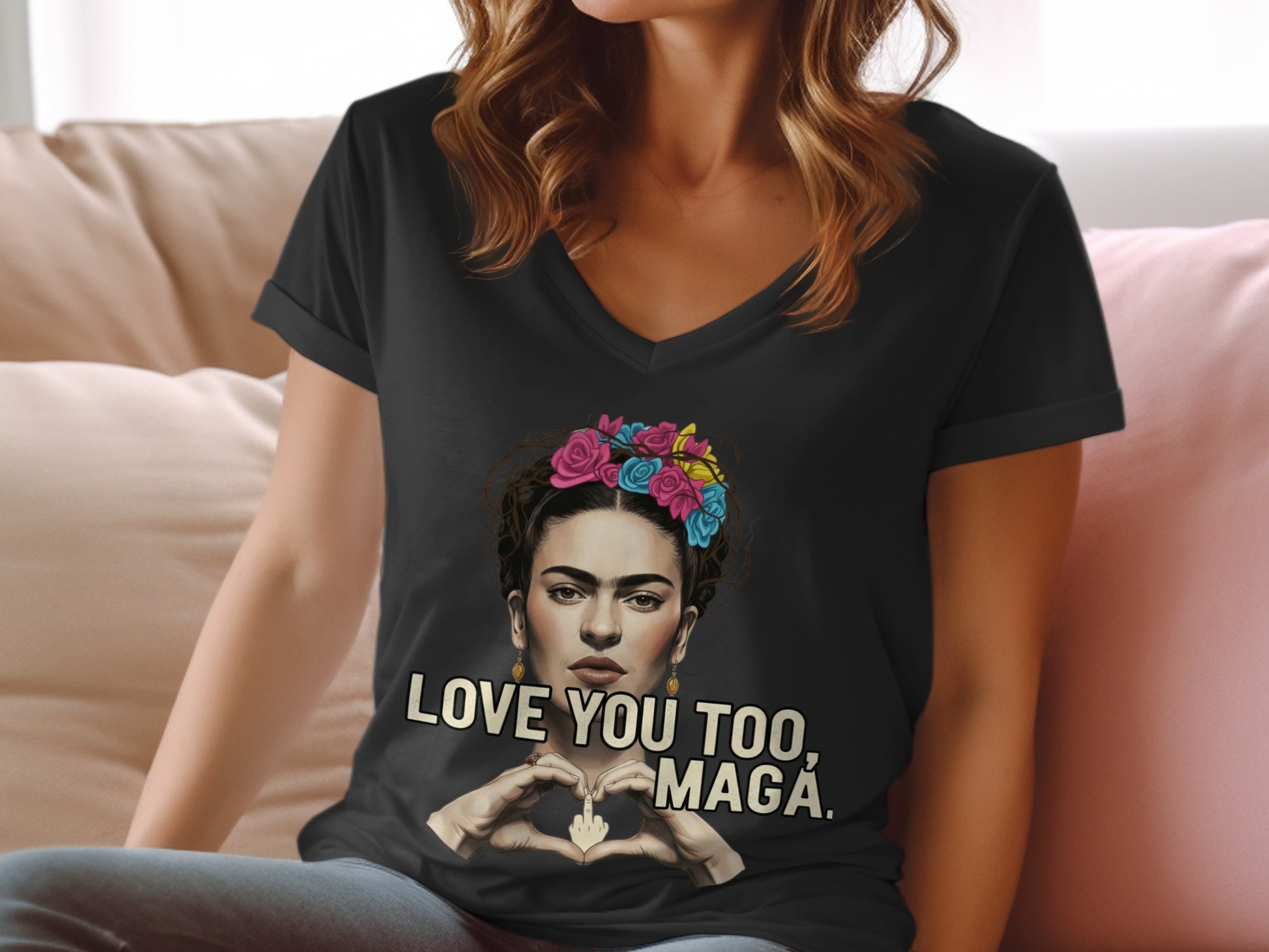 Love You Too Maga Portrait Statement Apparel