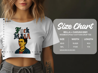 Bold Frida Statement Crop Tee product type