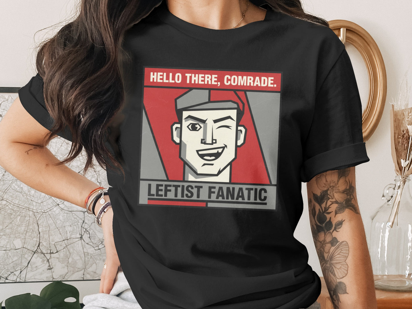 Hello There Comrade Leftist Fanatic Graphic Shirt