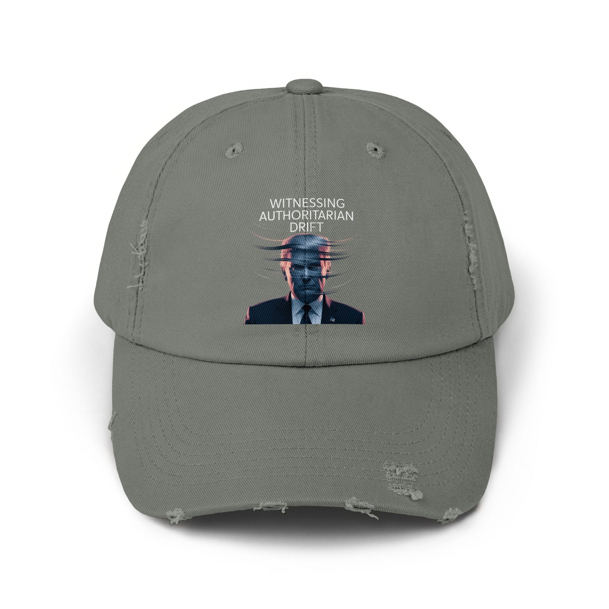 Witnessing Authoritarian Drift Distressed Dad Hat product