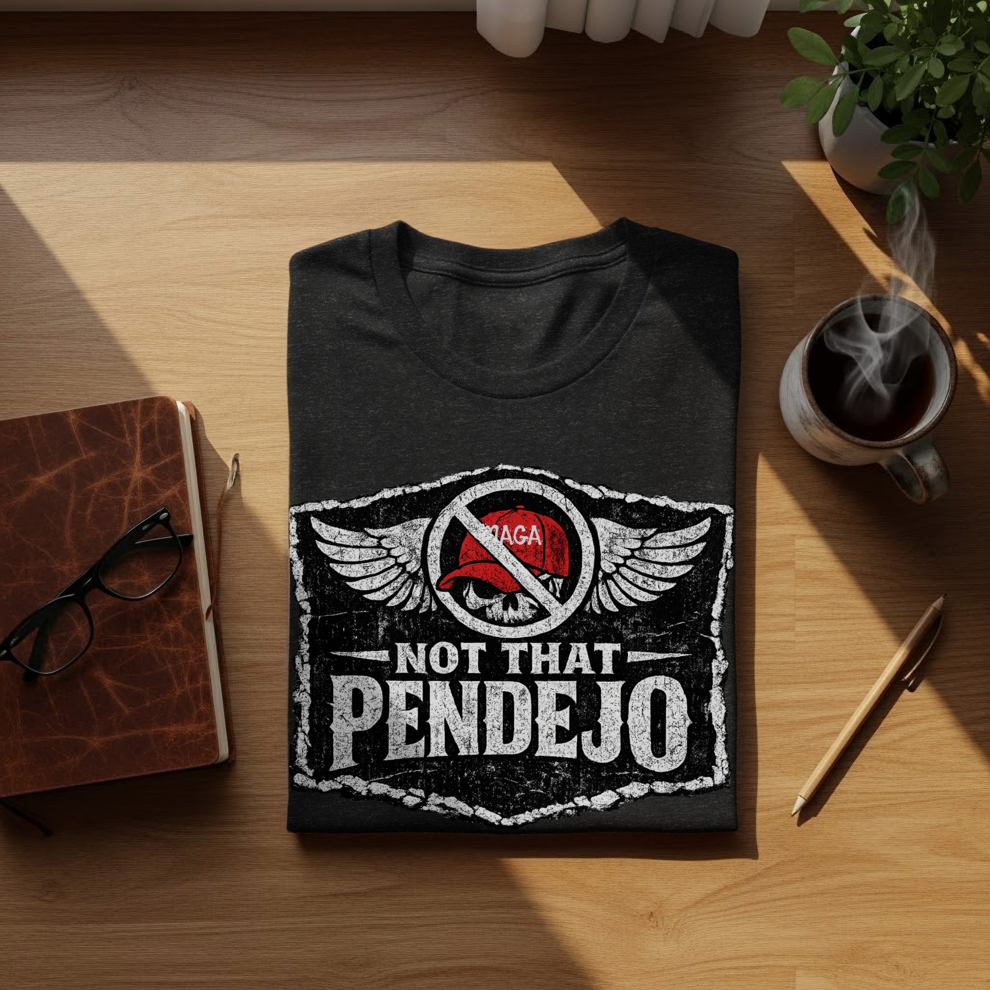 Not That Pendejo Skull Crossed MAGA Hat Wings product type