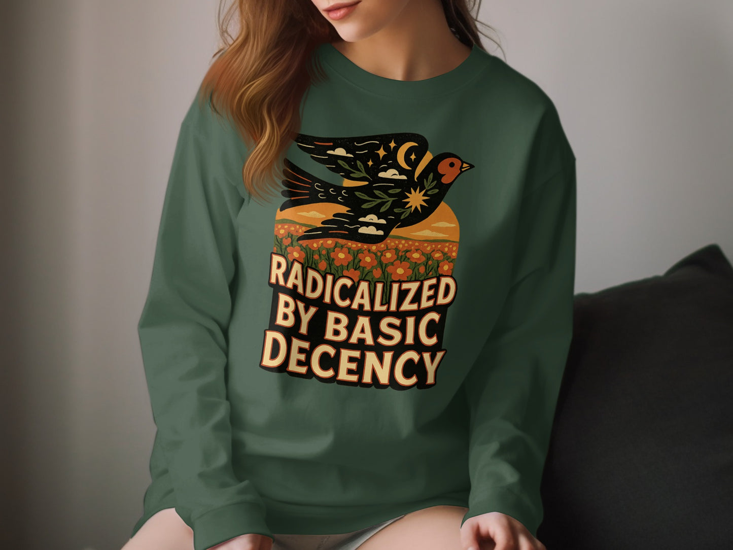 Radicalized by Basic Decency Graphic Shirt