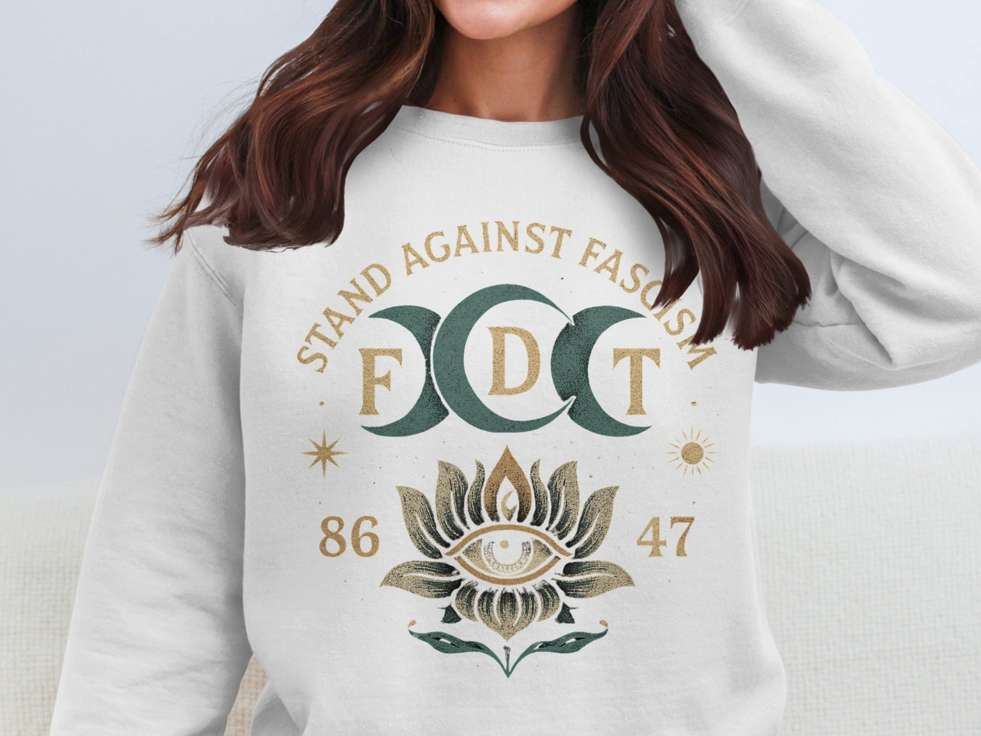 Stand Against Fascism Graphic Sweatshirt product