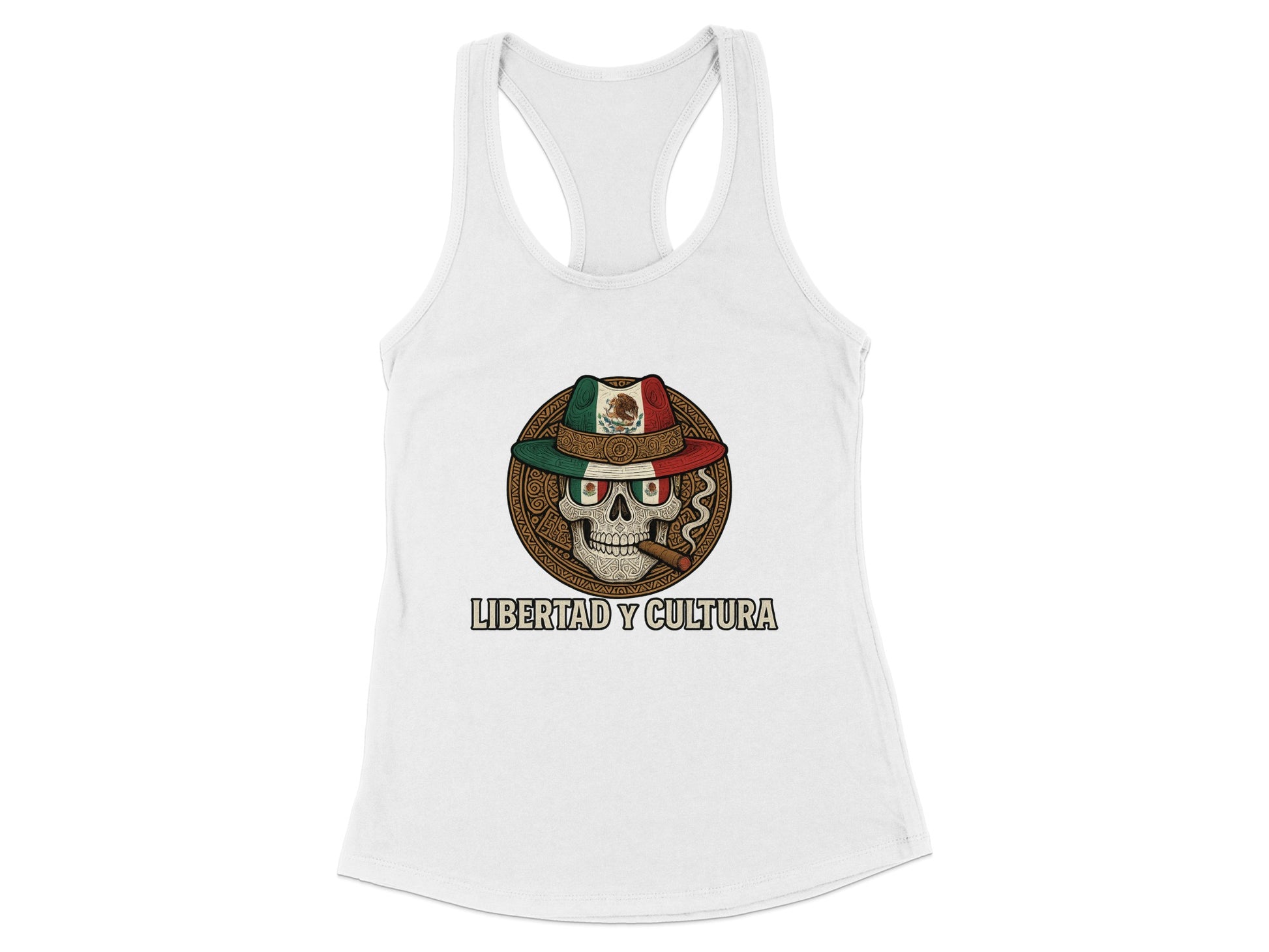 Libertad y Cultura Skull Design Tank Top Product