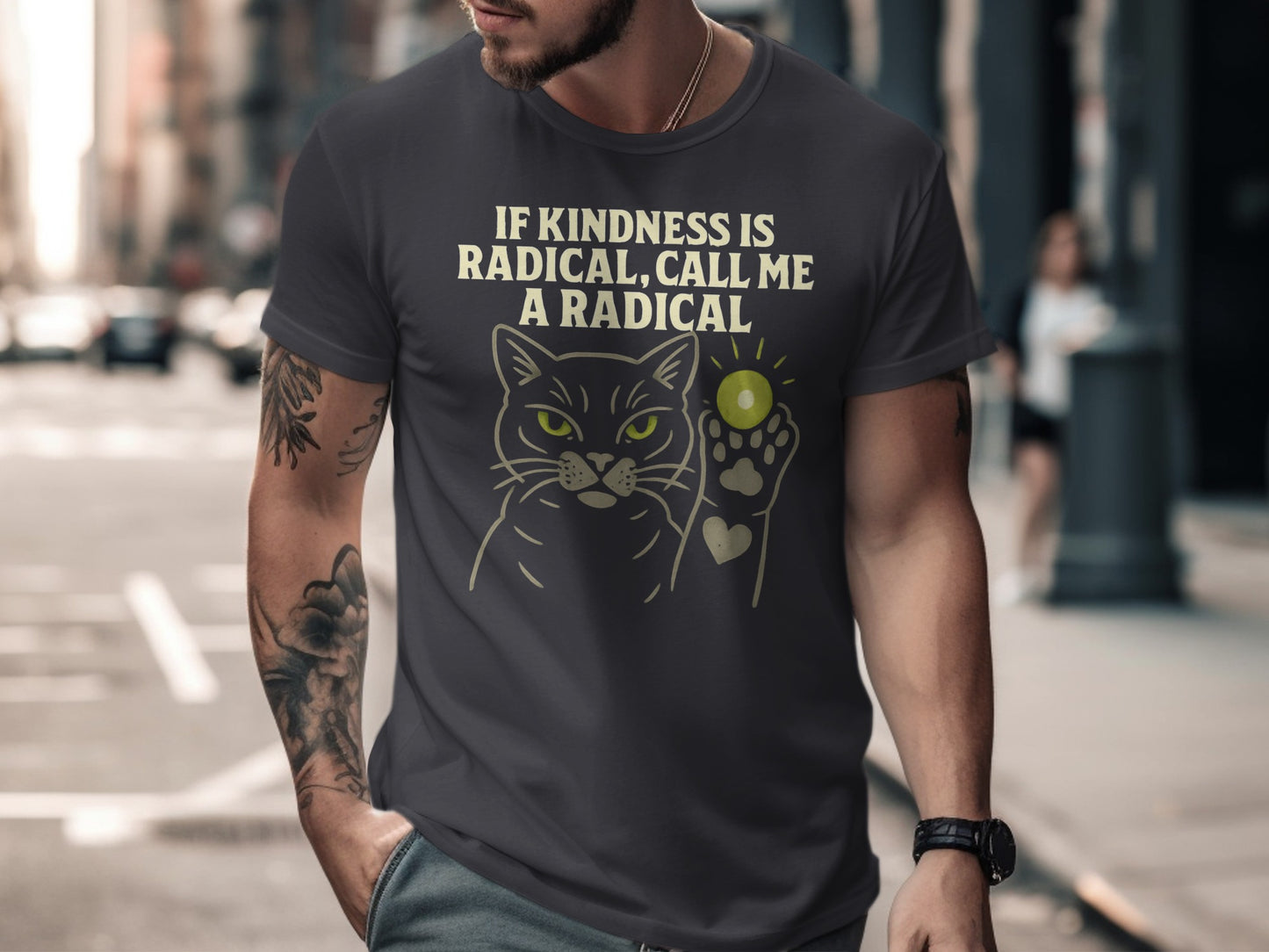 If Kindness Is Radical Call Me Radical Cat Shirt