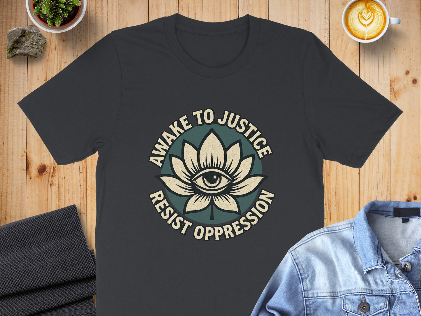 Awake to Justice Resist Oppression Graphic Tee product