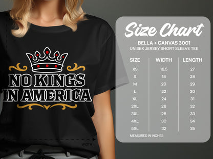 No Kings In America Short Sleeve Tee product type