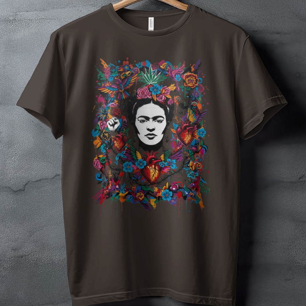 Frida Kahlo Vibrant Floral Hearts Birds Fist Art product type