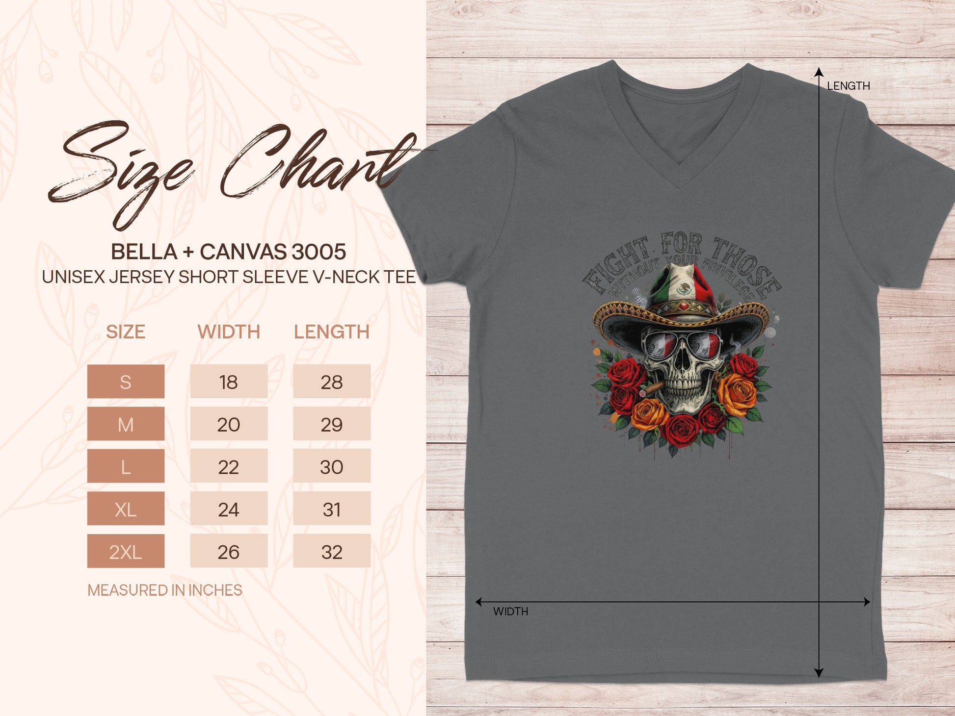 Fight For Those V-Neck Unisex Skull Design Shirt product type