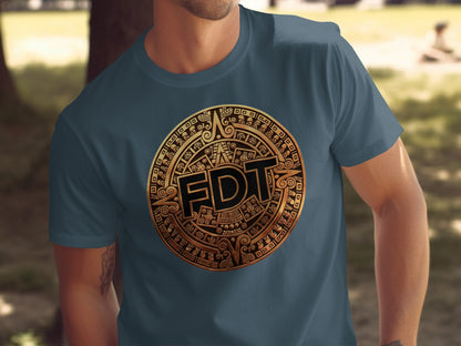 Intricate FDT Aztec Inspired Graphic Design T-shirt product