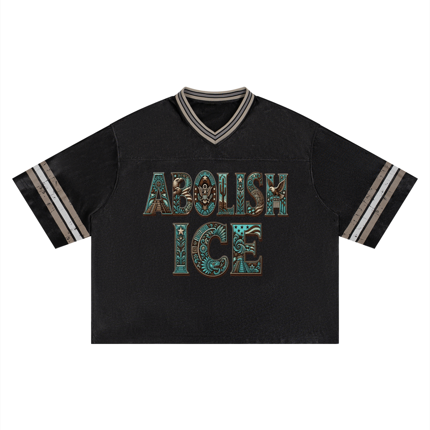 Unisex Boxy Striped Soccer Jersey