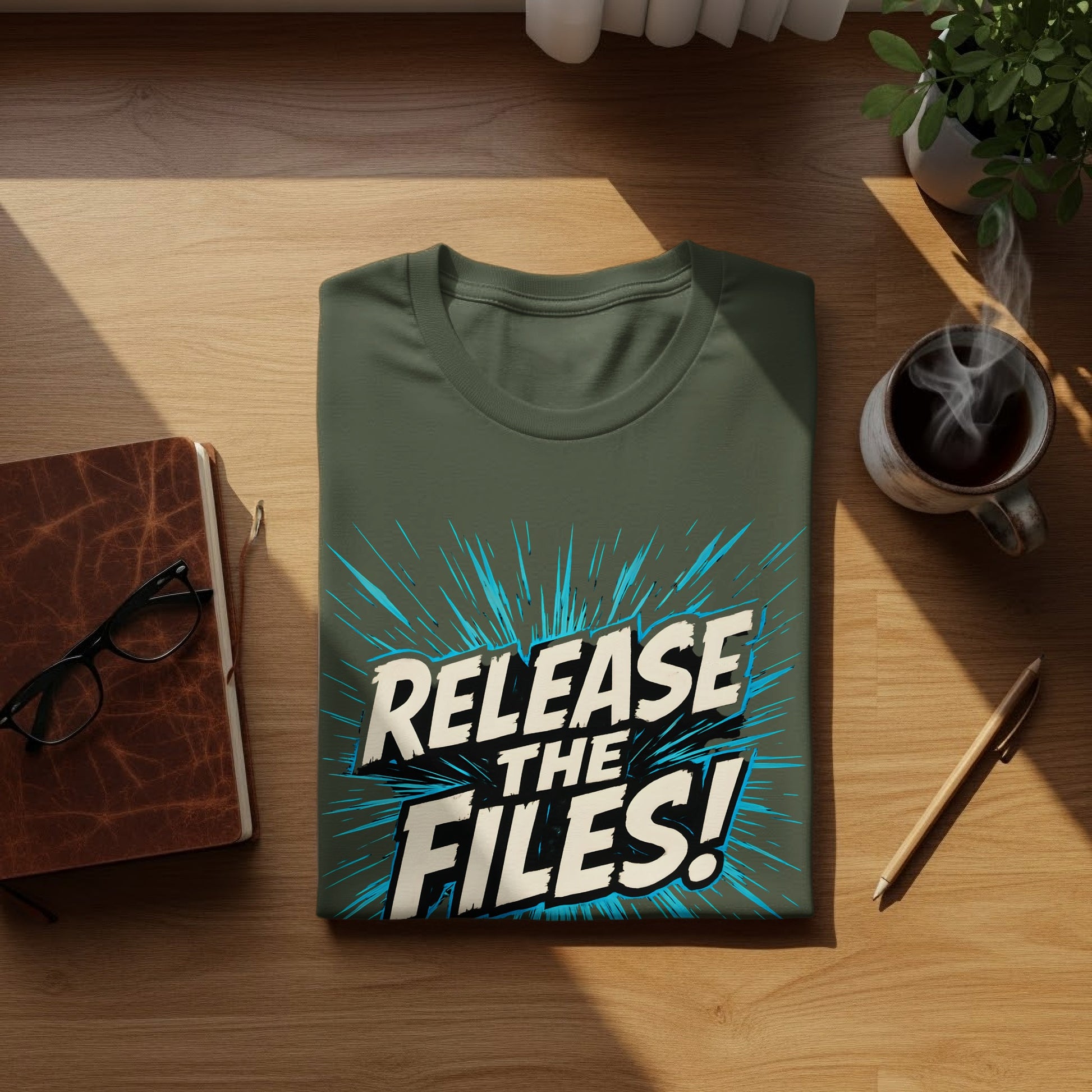 Release The Files Comic Style Graphic T-Shirt product