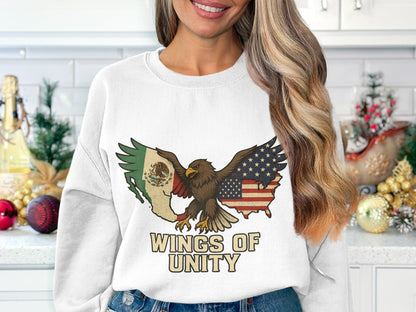 Wings of Unity Graphic Long Sleeve Sweatshirt product type