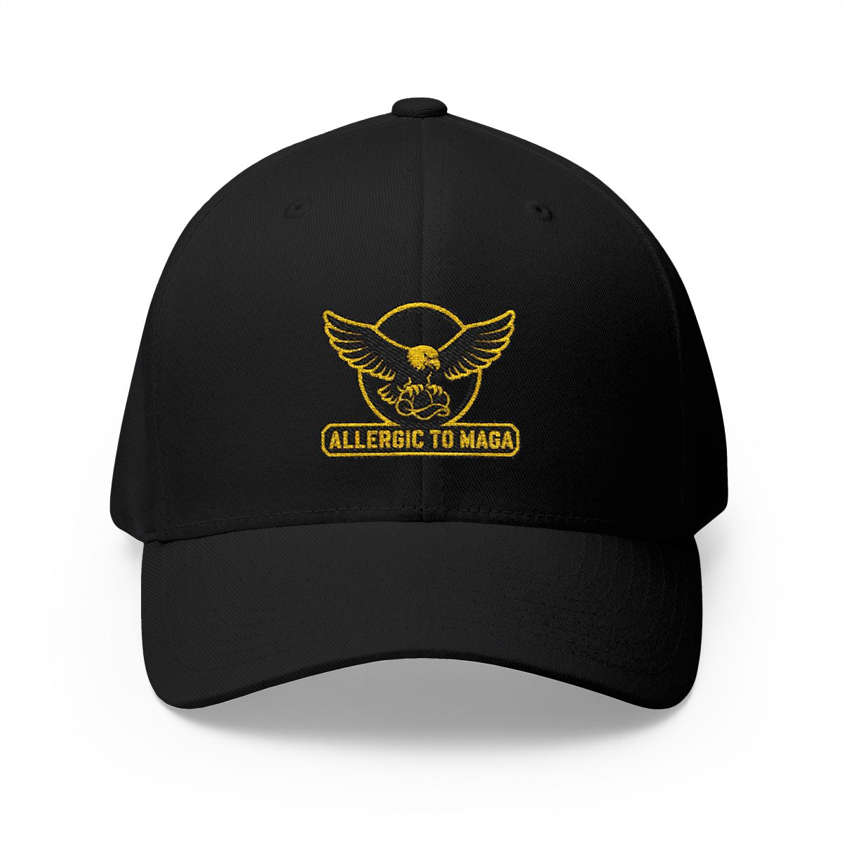 Allergic To Maga Embroidery Funny Hat Top Quality| Anti Trumpt Hat