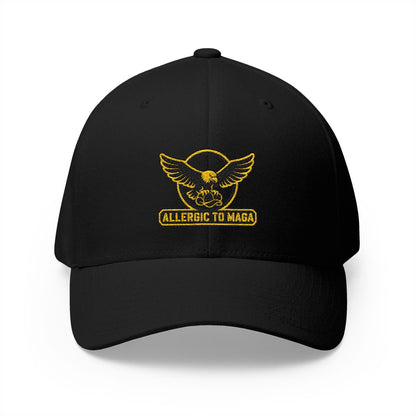 Allergic To Maga Embroidery Funny Hat Top Quality| Anti Trumpt Hat