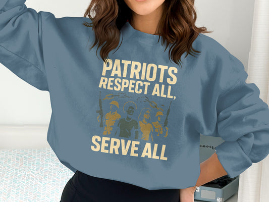 Patriots Respect All Serve All sweatshirt product