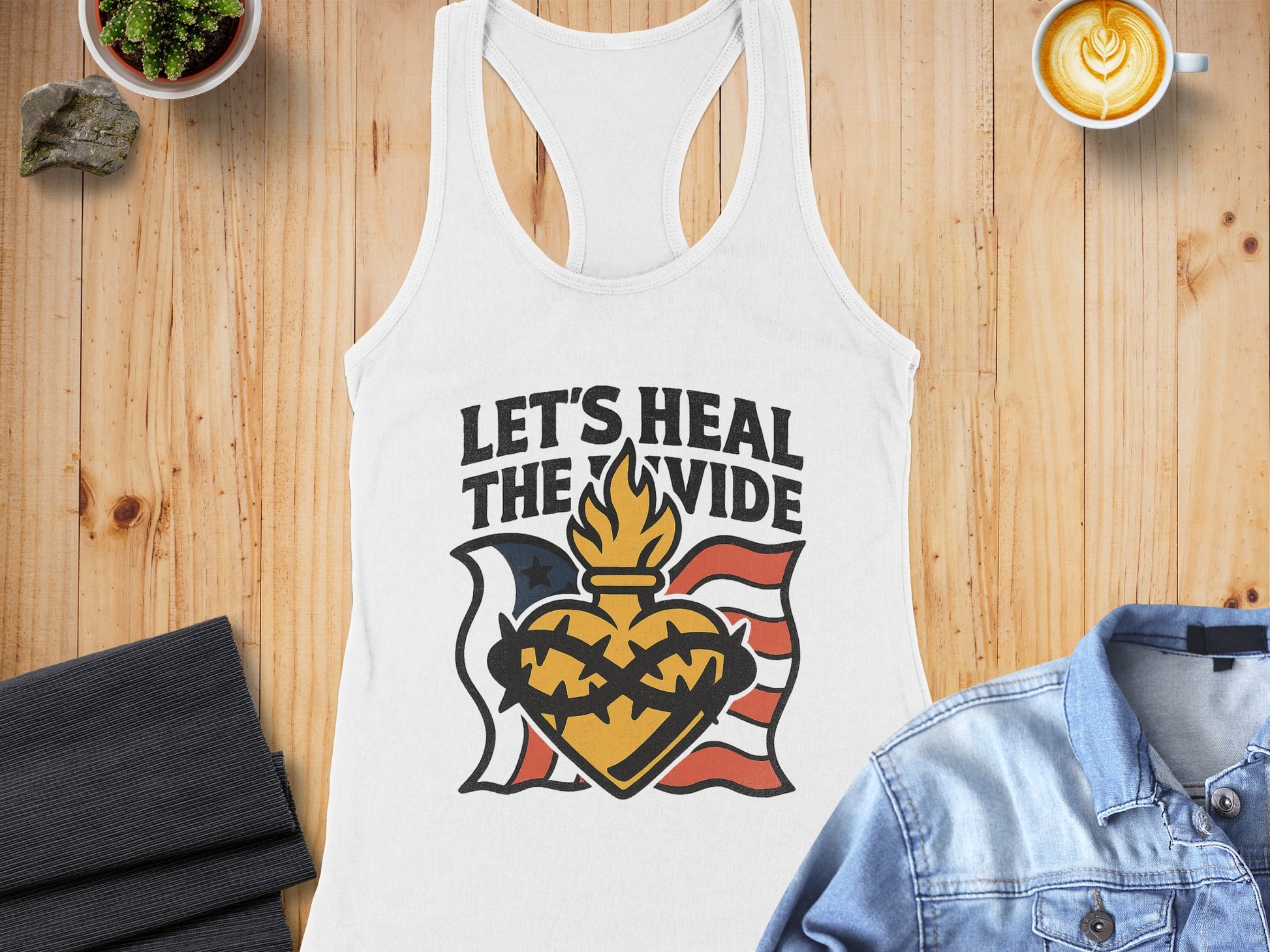 Let's Heal The Divide Graphic Tank Top Product