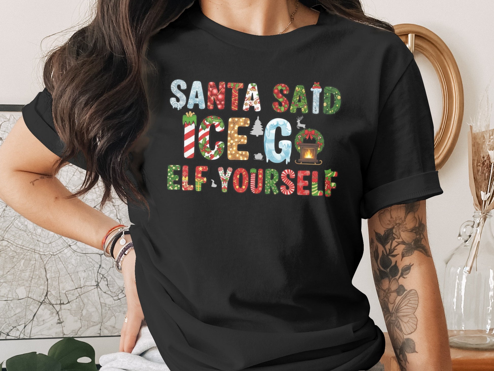 Santa Said Ice Go Elf Yourself Graphic Tee