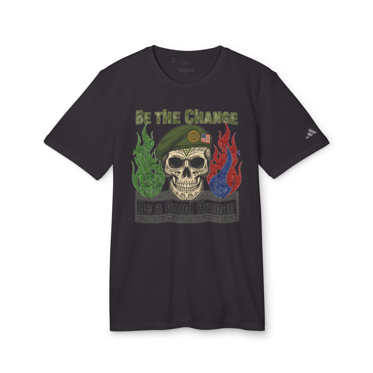 Be the Change Be a Good Human Skull T-shirt