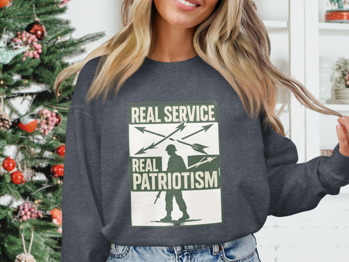Real Service Real Patriotism Graphic Sweatshirt product