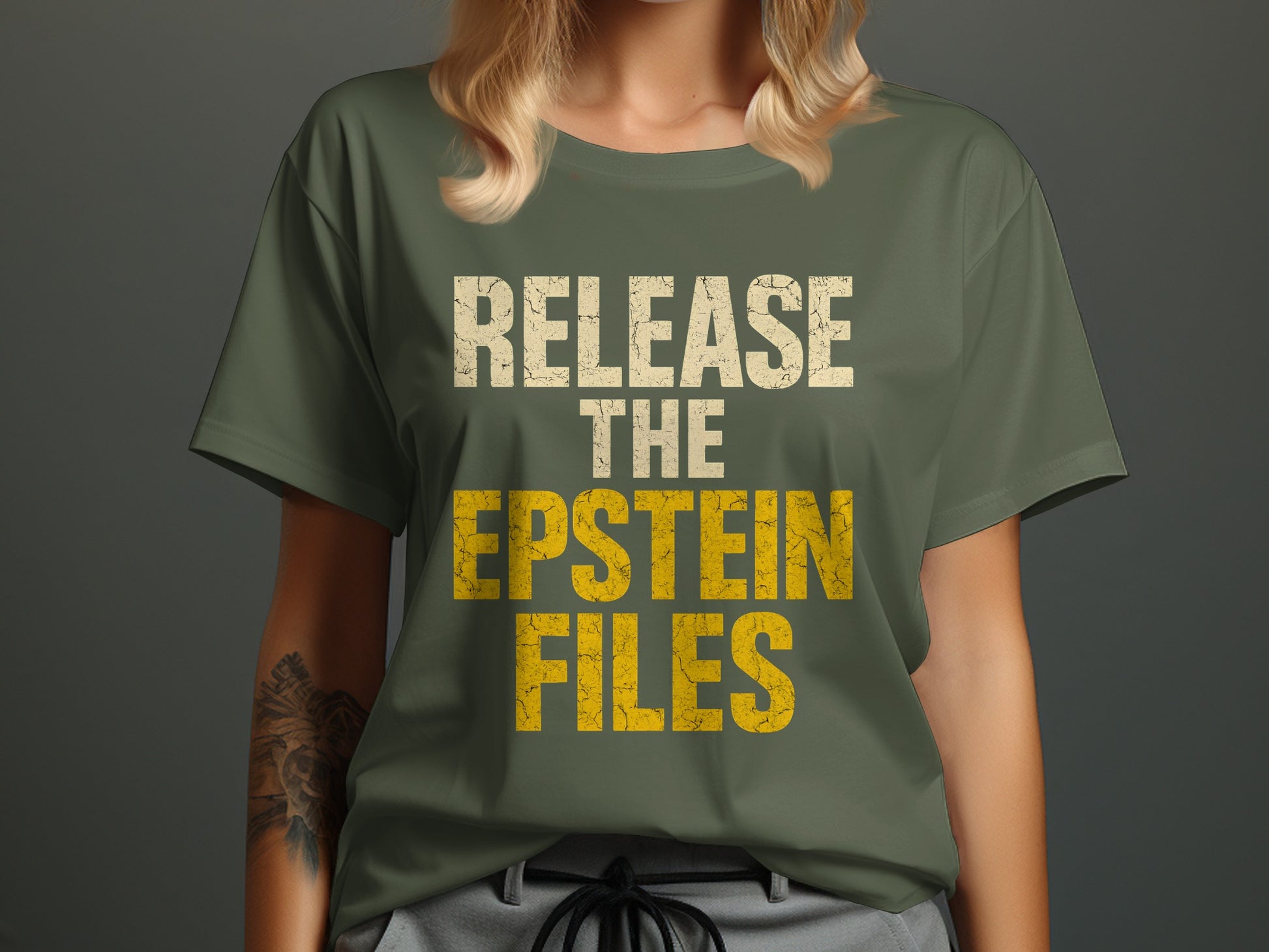 Release The Epstein Files Statement T-shirt product