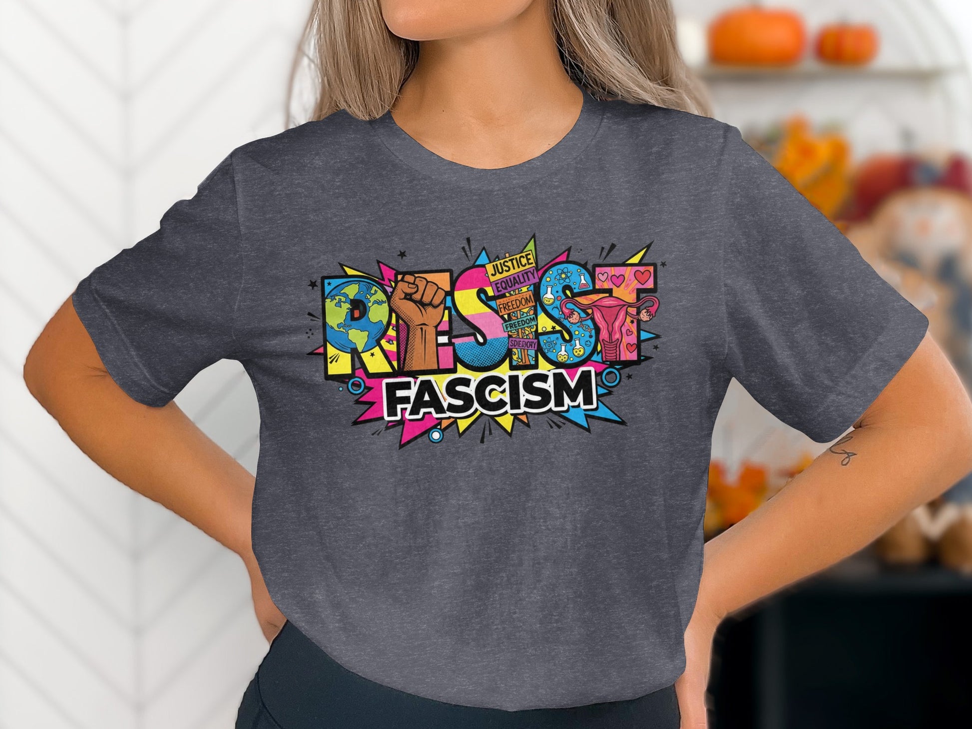 Bold Resist Fascism Graphic T-shirt product type