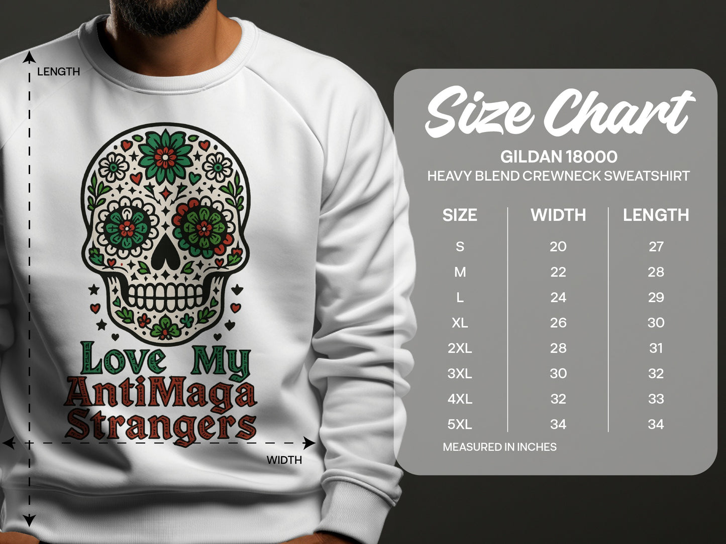 Love My AntiMaga Strangers Heavy Blend Sweatshirt