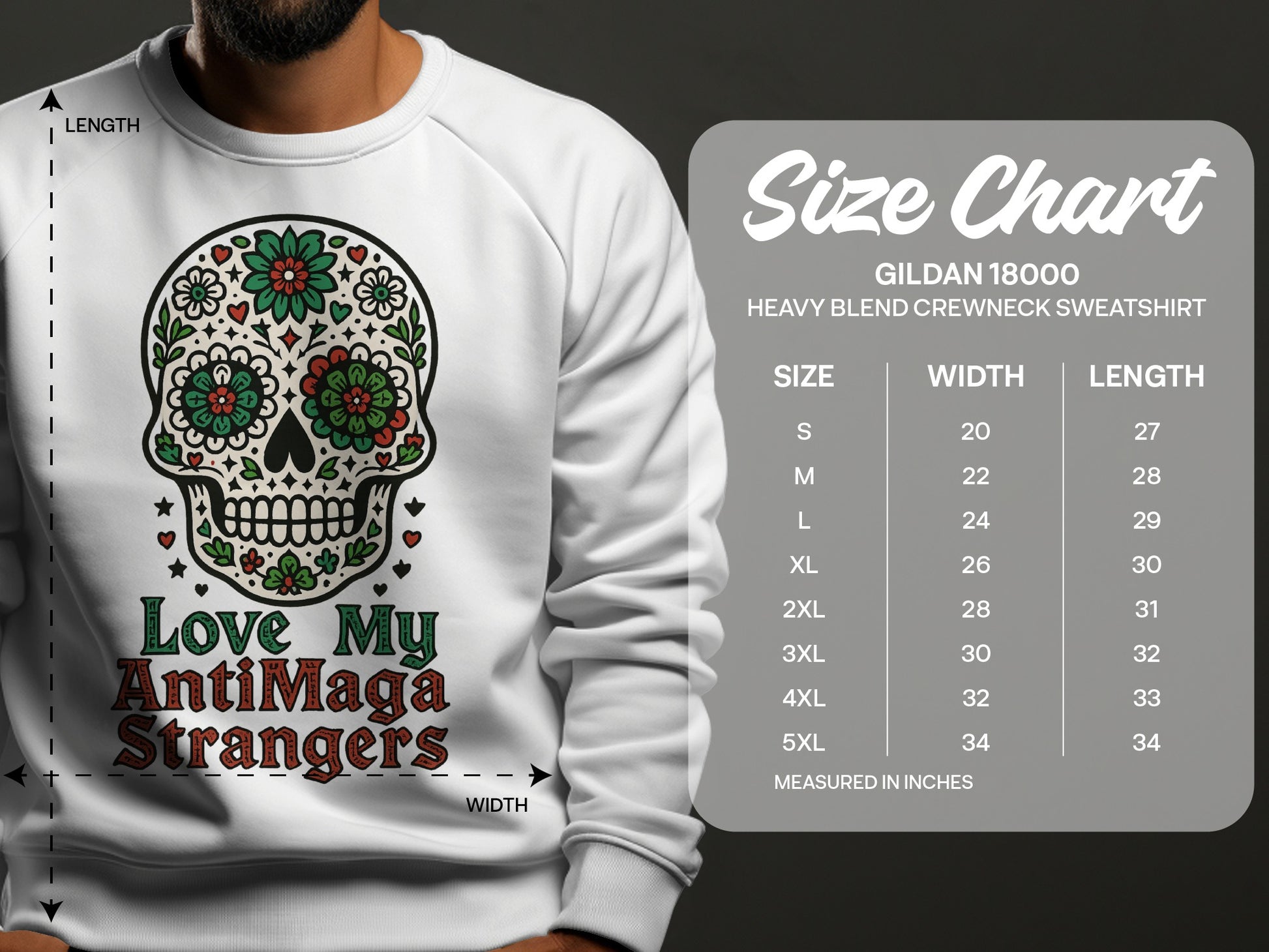 Love My AntiMaga Strangers Heavy Blend Sweatshirt