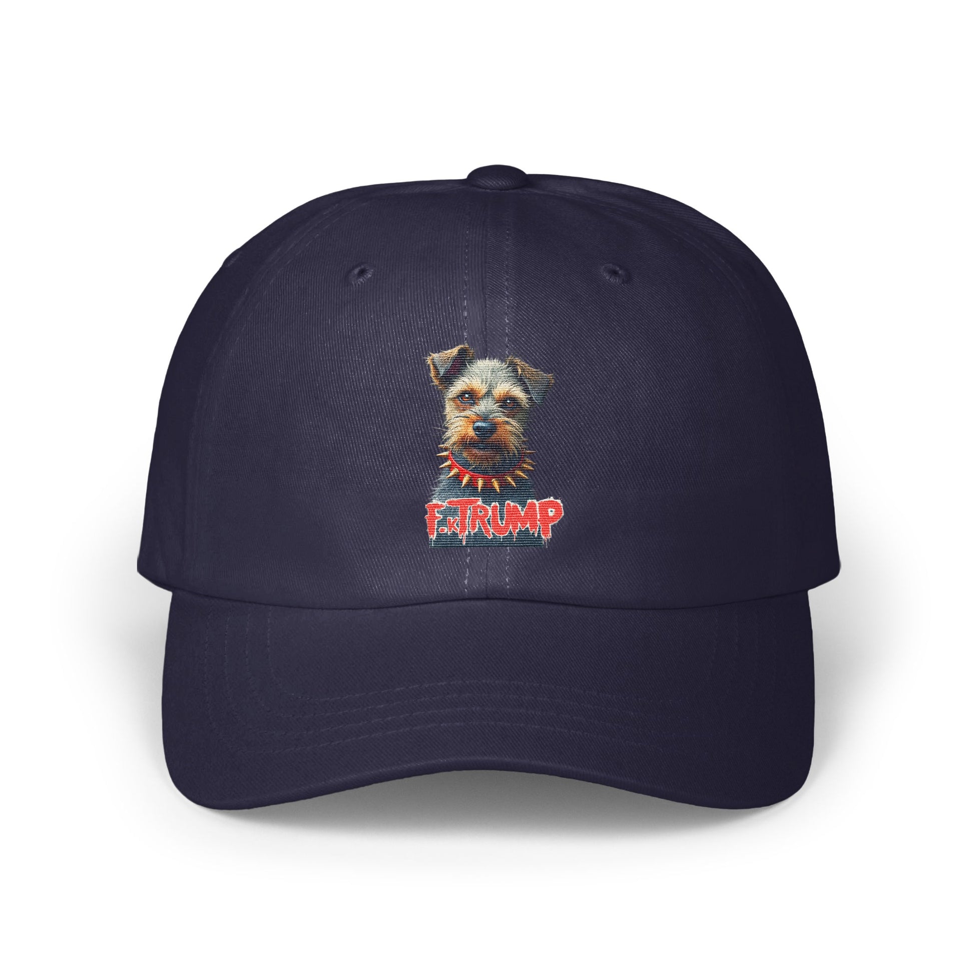 Stylish Dog Print Cap with Unique Fat Trump Design product type