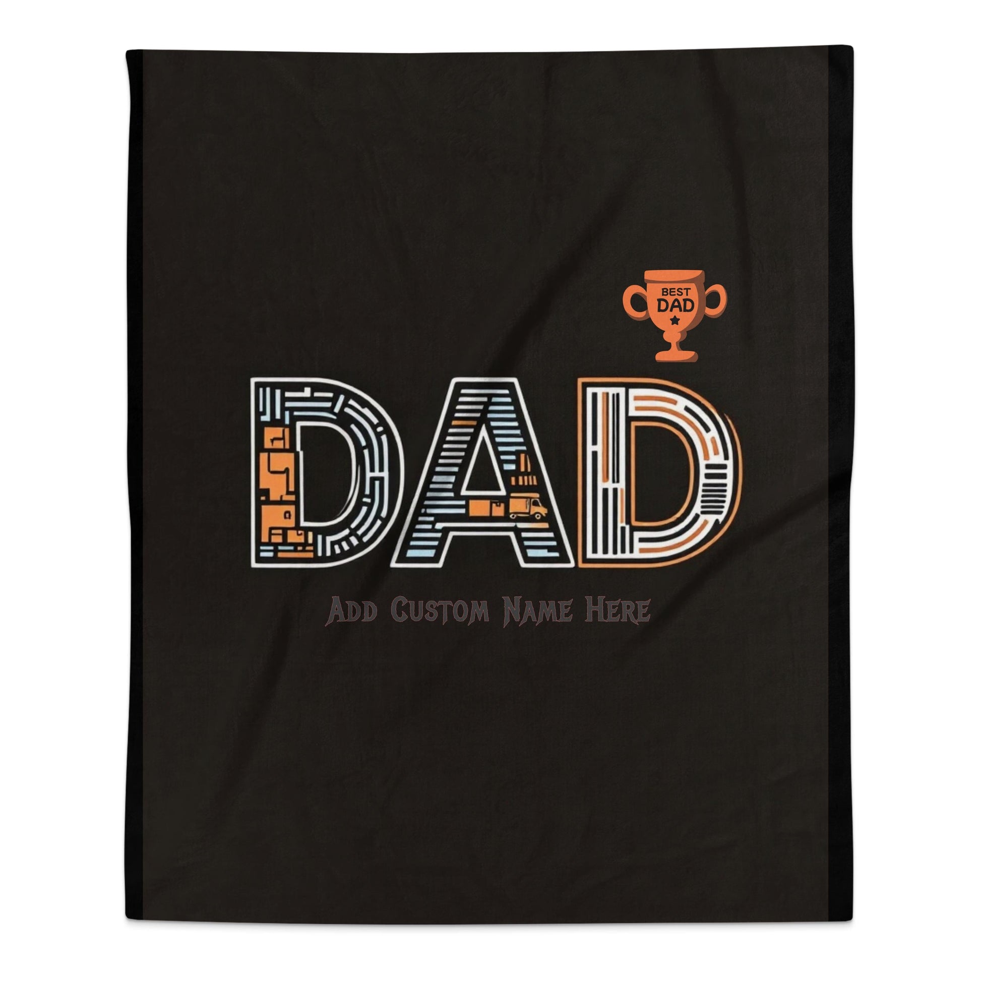 Best Dad Add Custom Name Blanket product type