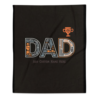 Best Dad Add Custom Name Blanket product type