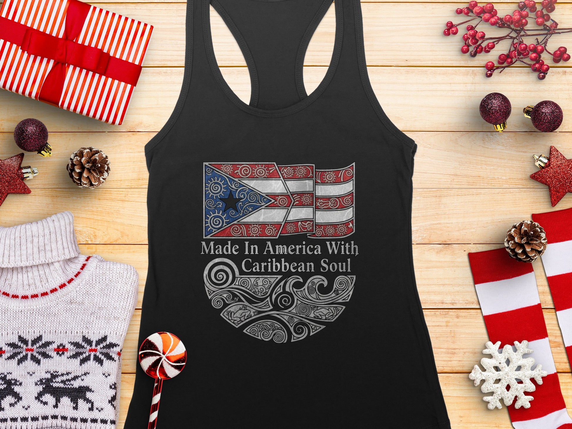 Patriotic Caribbean Soul Tank Top for Women