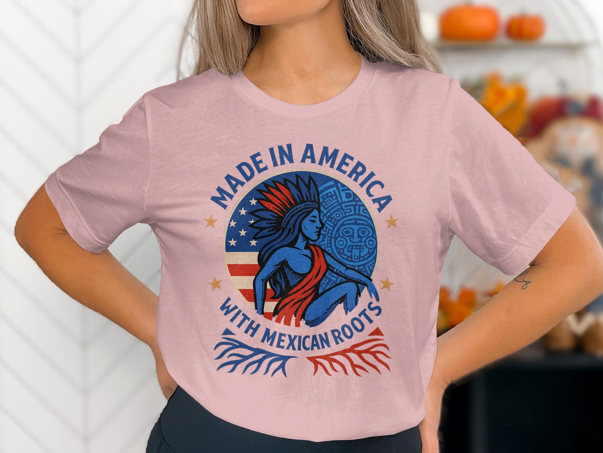Made in America with Mexican Roots Graphic T-shirt