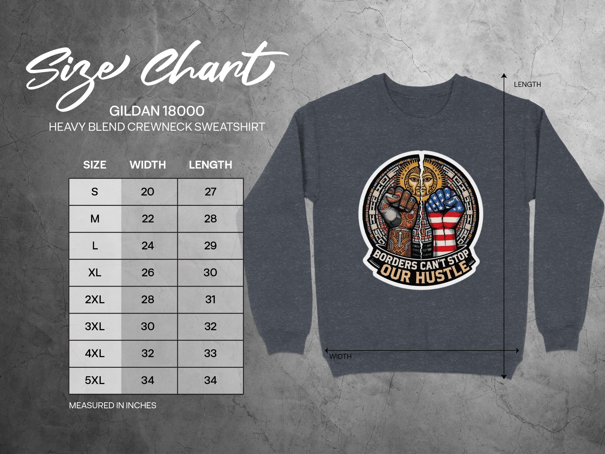 Borders Can't Stop Our Hustle Sweatshirt product type