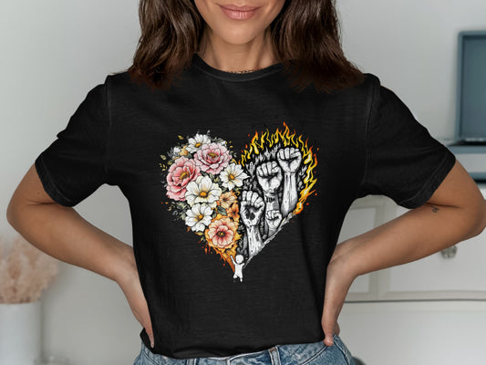 Solidarity Heart Design Women's T-Shirt product type