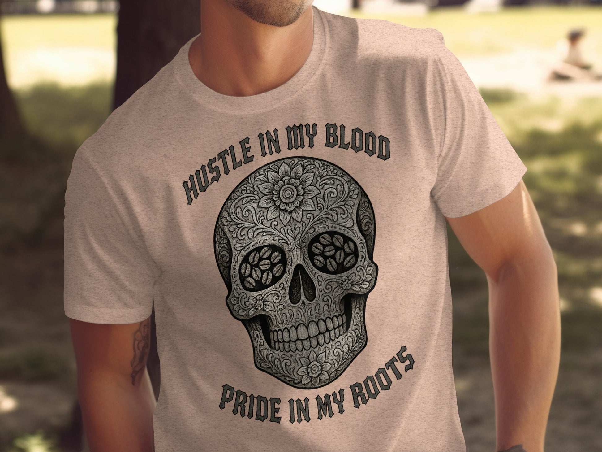 Hustle in My Blood Pride in My Roots T-shirt