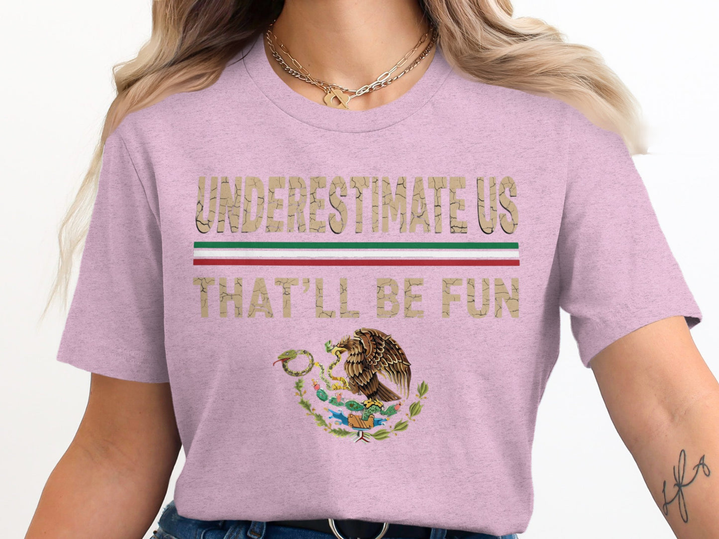 Underestimate Us That'll Be Fun Graphic Tee Shirt product type