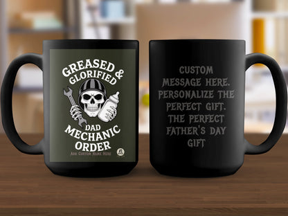 Greased and Glorified Dad Mechanic Order Mug product