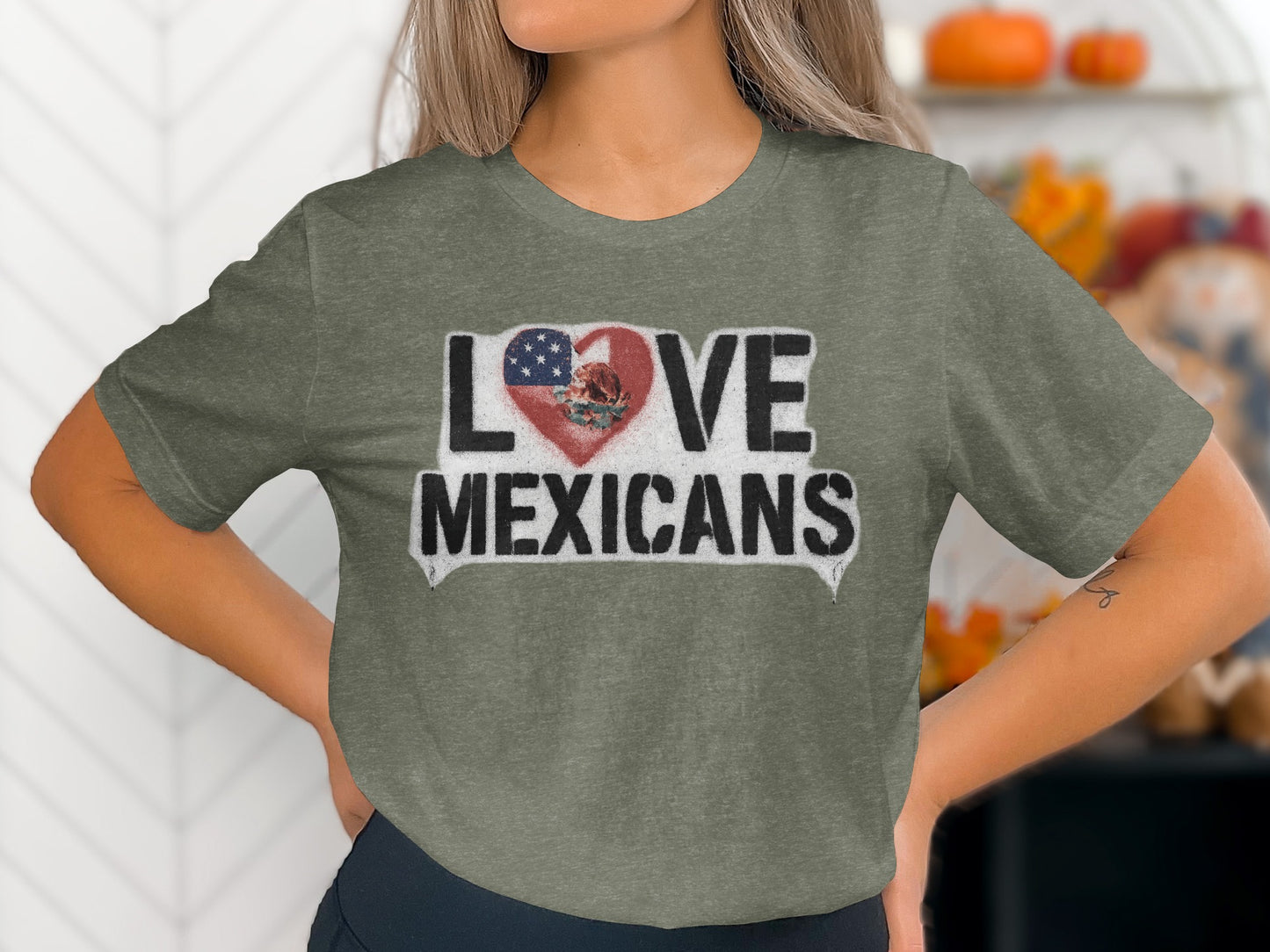 Love Mexicans Graphic T-Shirt for a Bold Statement product type